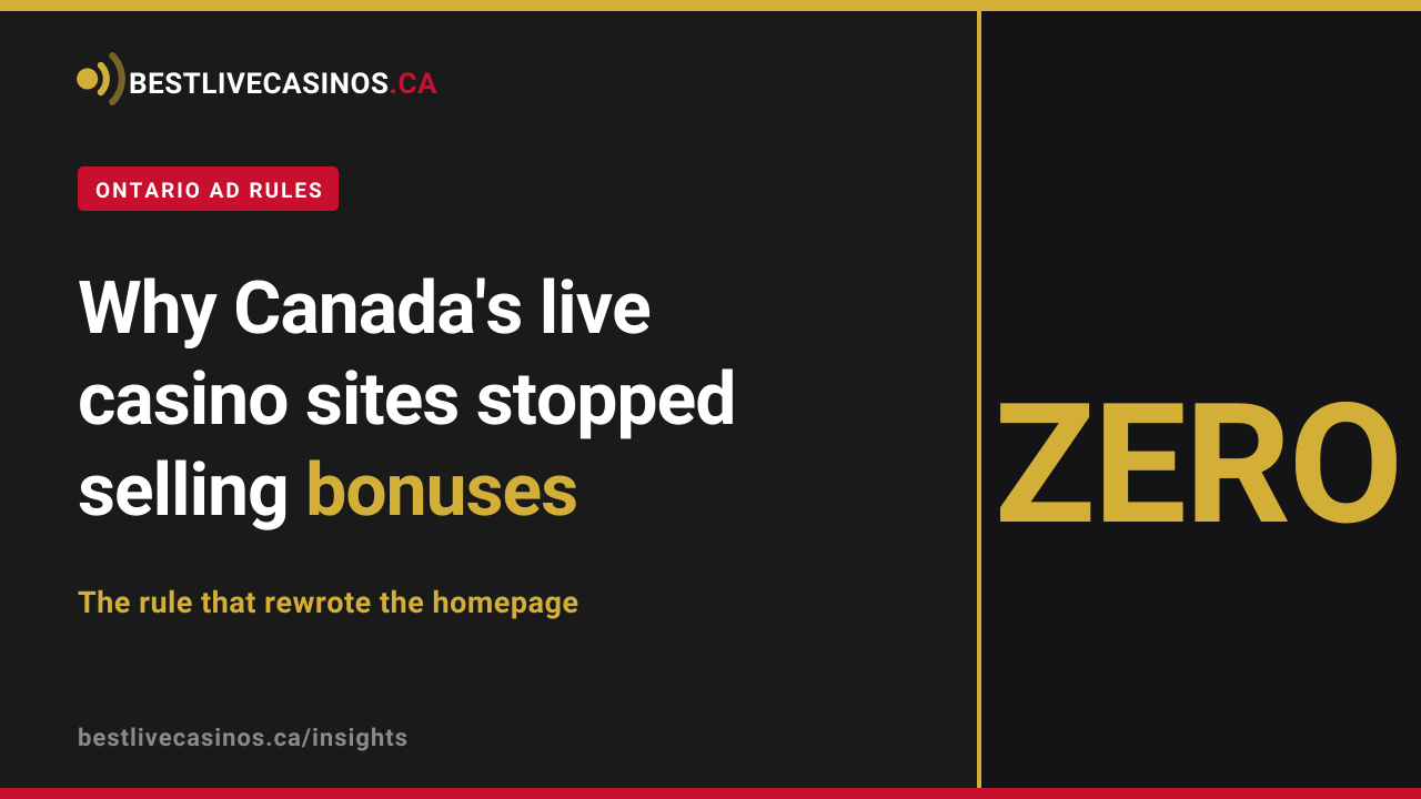 Why Canadian Casino Sites Stopped Advertising Bonuses